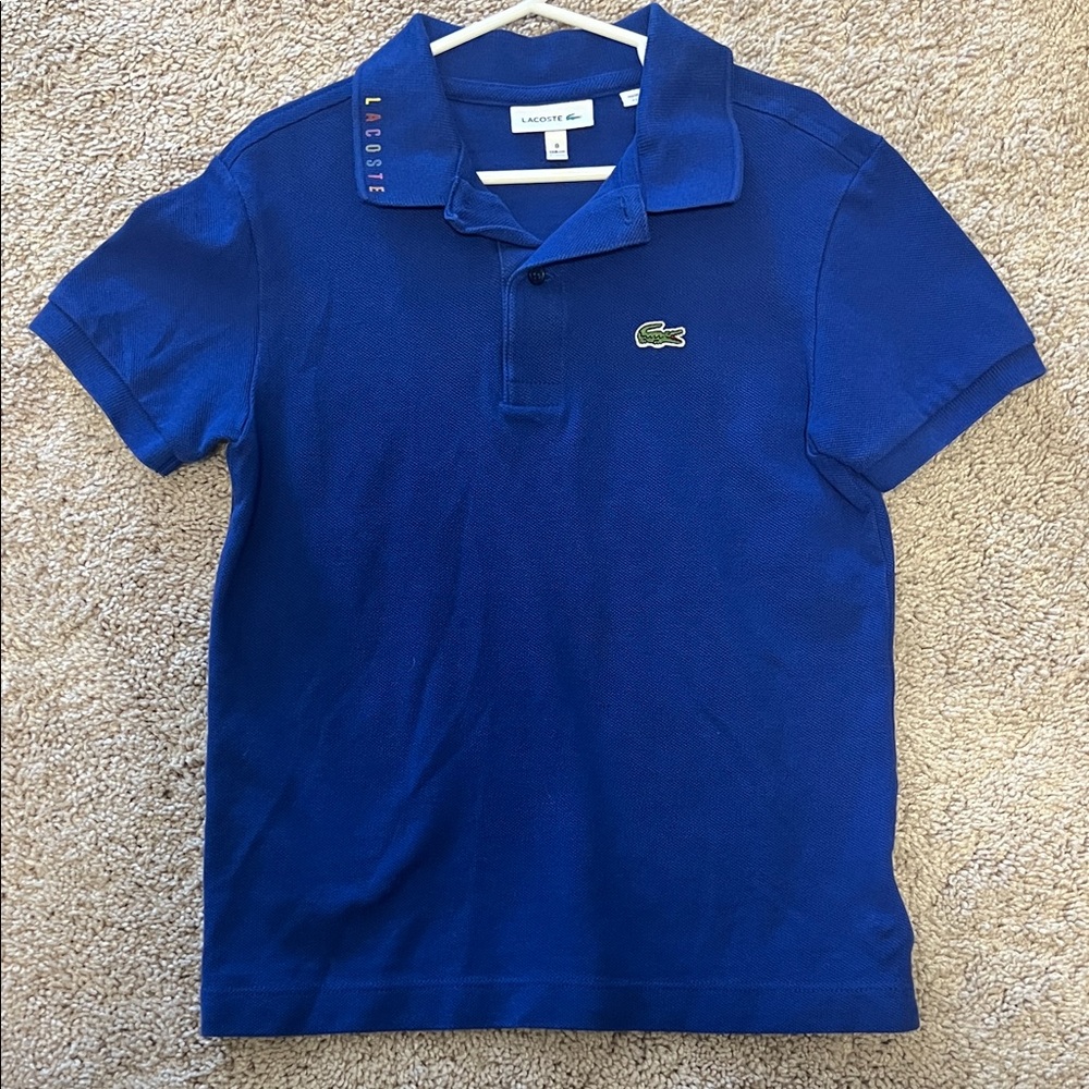 Lacoste Royal Blue Polo with Logo